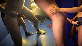 Huge Strapon Pegging Gives Him Prostate Orgasm