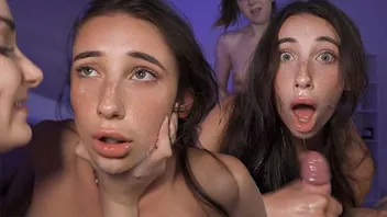 Brunette Pegs and Dominates in Rough Threesome