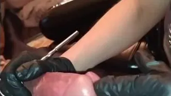 Domina Katrix Tortures Cock With Sounding
