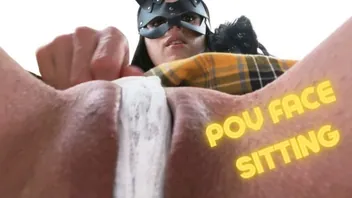 POV Femdom Face Sitting With Extreme Close Up