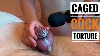 Chastity Slave Ruined in Cage